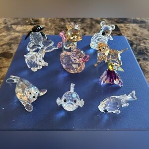 Swarovski Crystal Animal Figurine Collection - Multicolor